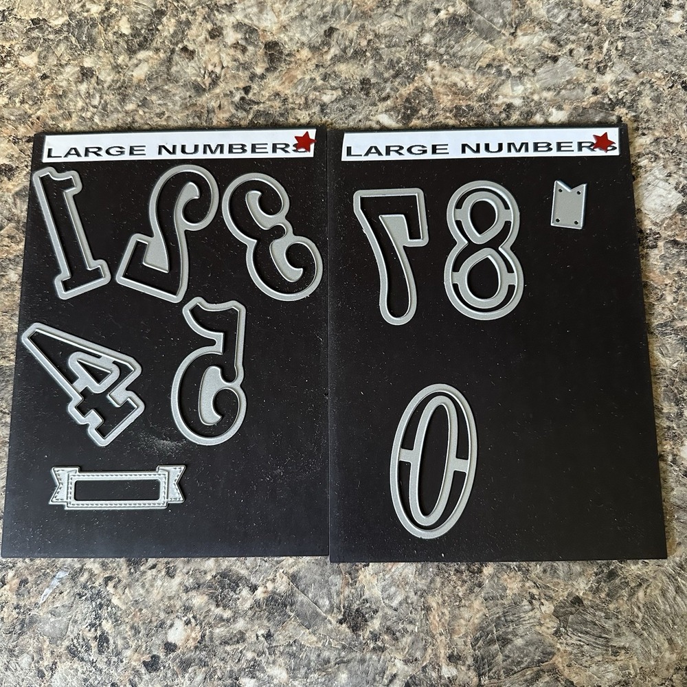 Stampin' Up! LARGE NUMBERS Framelit Dies ~ Retired Birthday Anniversary